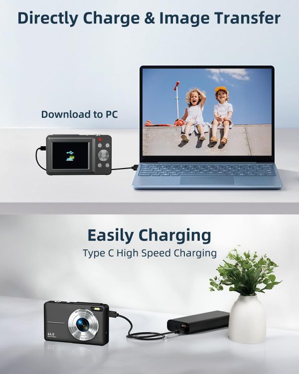 CAMKORY Digital Camera, Full HD 1080P Point and Shoot Camera... - Image 7