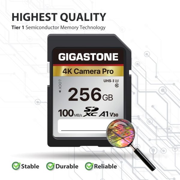 Gigastone 256GB SDXC Memory Card 4K Pro Series Transfer Spee... - Image 2