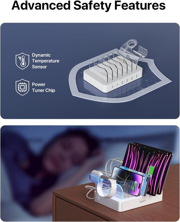 SooPii USB Charging Station Organizer for Multiple Devices, ... - Image 4