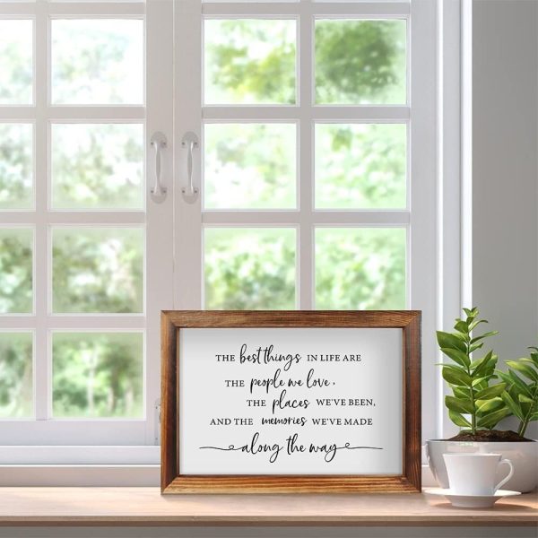 CHDITB The Best Things in Life Framed Wall Art(16"×11"), Woo... - Image 3