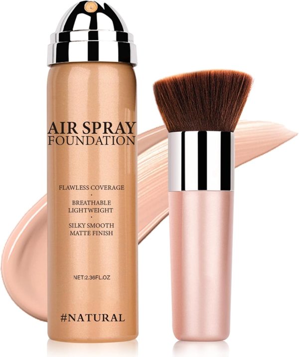 QIUFSSE Airbrush Foundation Makeup,Full Coverage Foundation ...