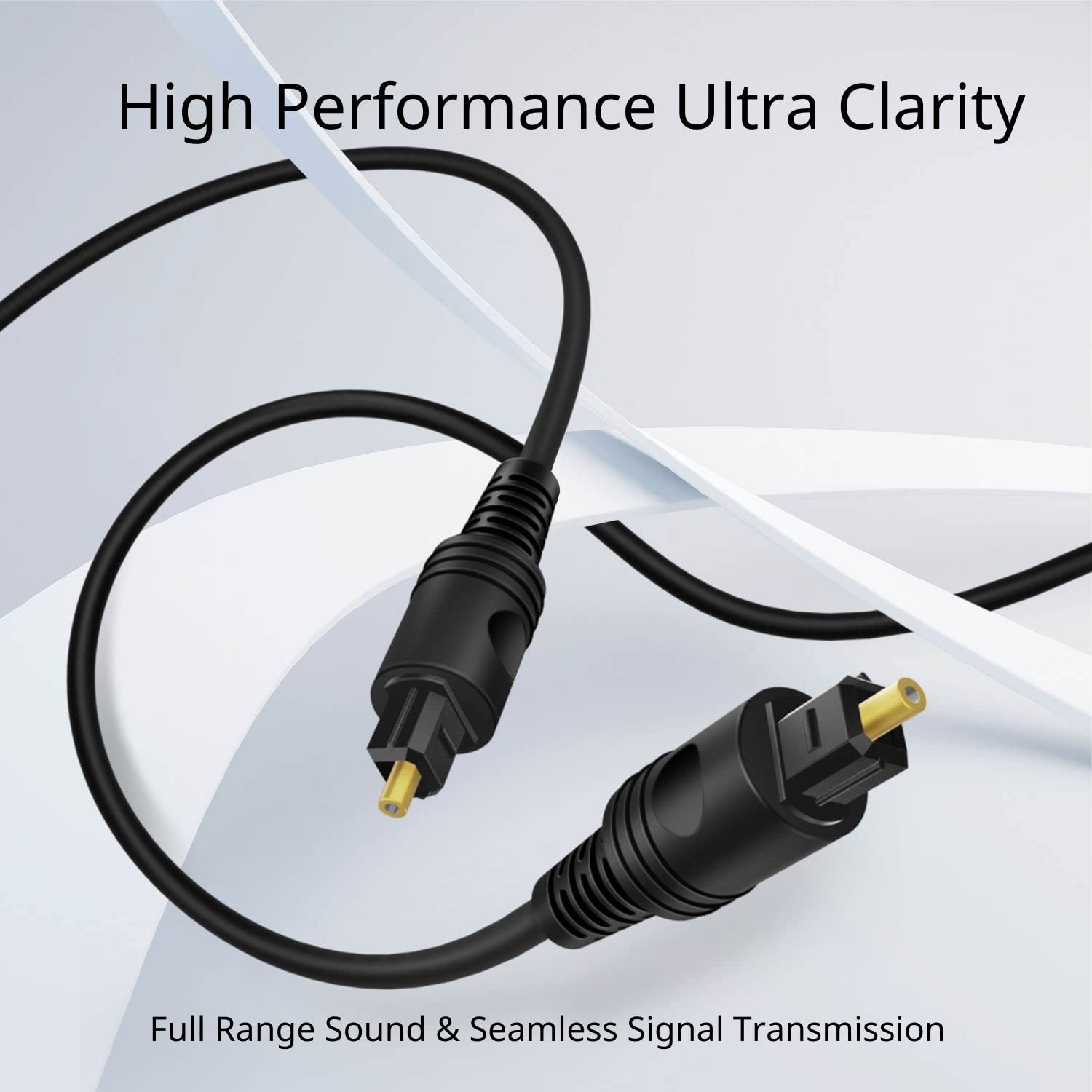 TNP Digital Optical Audio Cable 35 Feet S/PDIF Fiber Optic C…