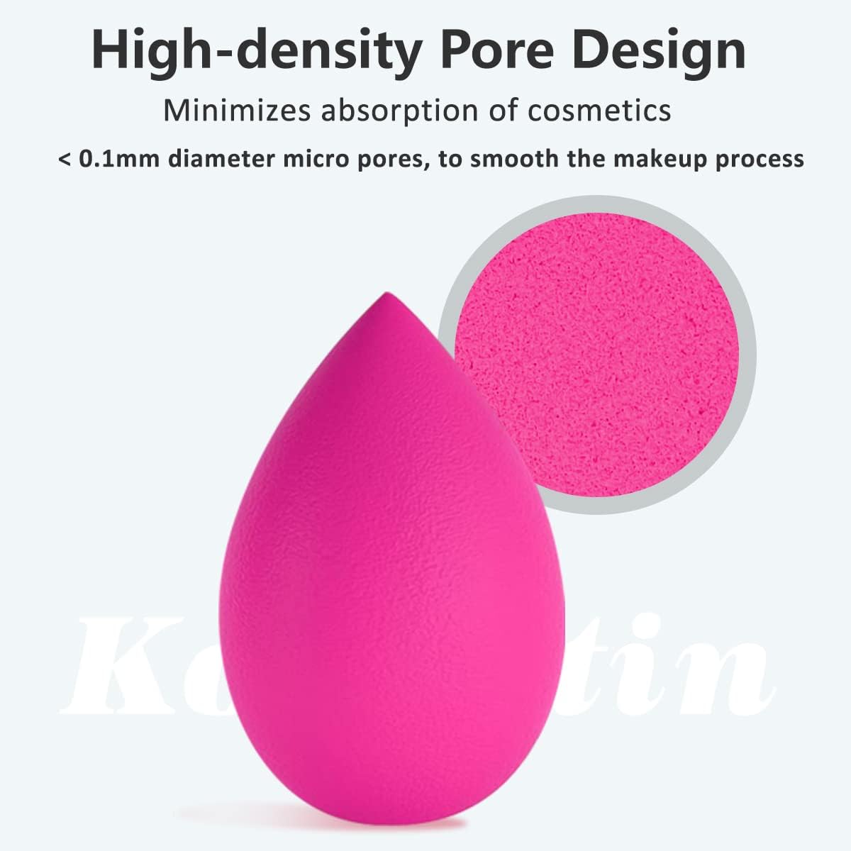 Korintin Makeup Sponge Set, 10 PCS Multi-color Foundation Bl…