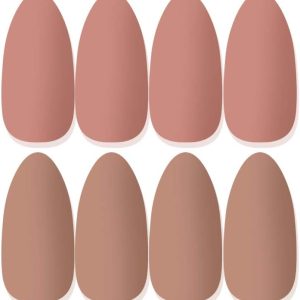 Laza 96 Pcs Colorful Fake Nails 4 Pack Stiletto Almond Peach...