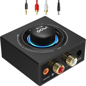 YMOO Bluetooth 5.0 Receiver for Home Stereo, RCA 3.5mm Jack ...