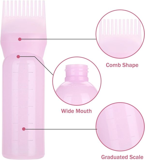Hair Oil Applicator Bottle, 160ml Root Comb Applicator Bottl... - Image 3