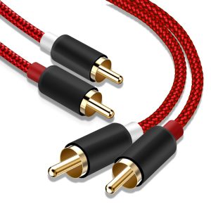 RCA Cable,6 FT/1.8M 2-Male to 2-Male RCA Audio Cord Stereo S...