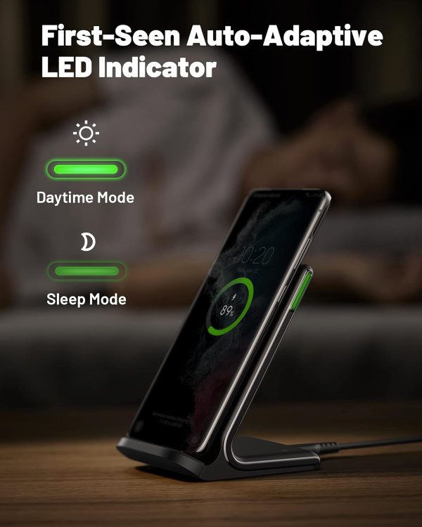 INIU Wireless Charger, 15W Qi Certified Fast Wireless Chargi... - Image 3