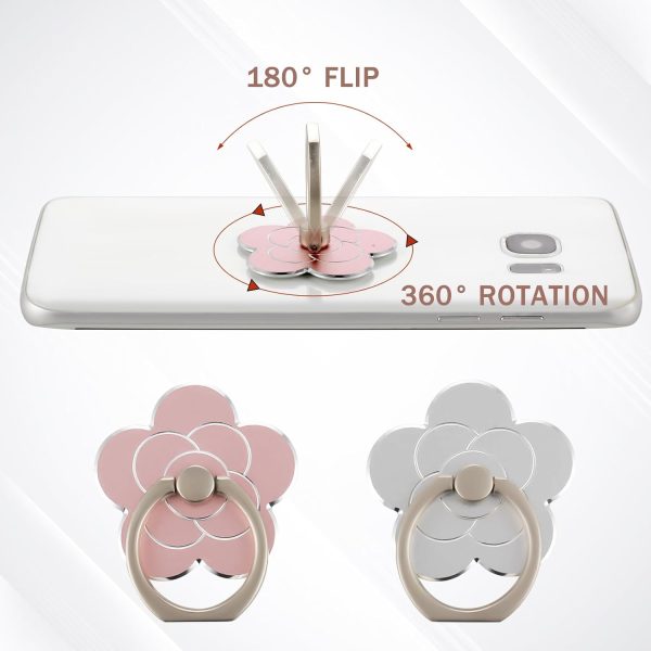 Sibba 2pcs Phone Ring Holder Kickstand Cellphone Flower Fing... - Image 3