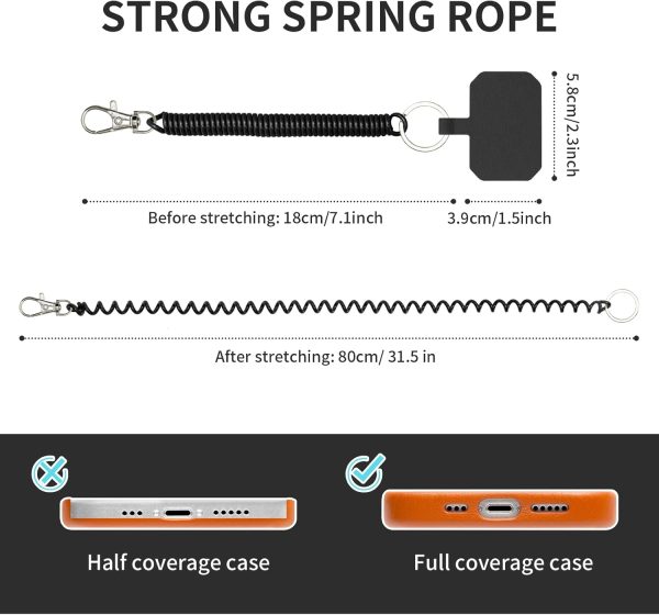 HOTEMIA Phone Tether Lanyard Anti Theft Strap with Carabiner... - Image 6