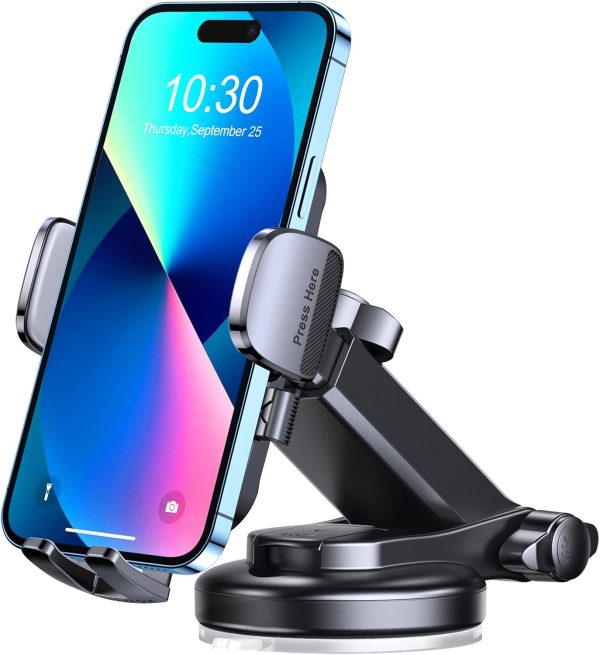 WOCBUY Car Phone Holder, [Strong Suction] Phone Holder Car f...