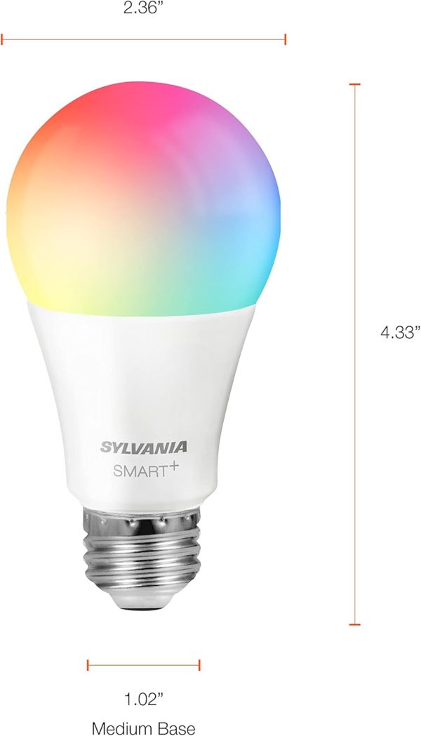 Sylvania WiFi LED Smart Light Bulb, 60W Equivalent Full Colo... - Image 6
