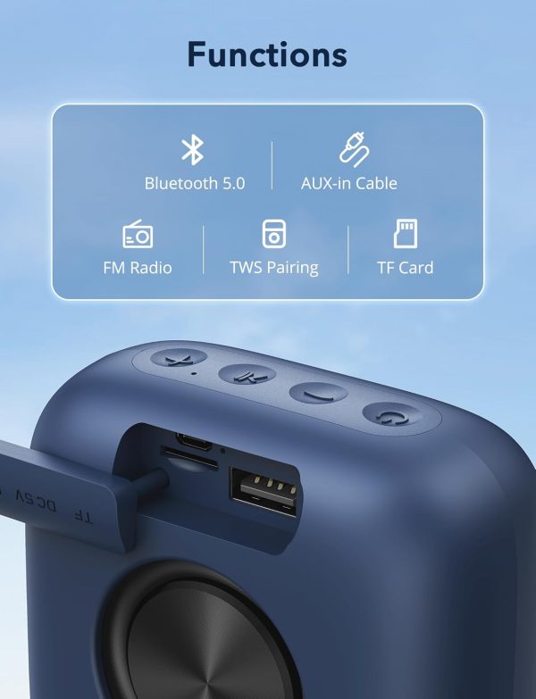 LENRUE Wireless Bluetooth Speaker with 5W Stereo Sound, 10-H... - Image 3