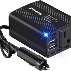 150W Power Inverter 12V DC to 110V AC Car Plug Adapter Outle...