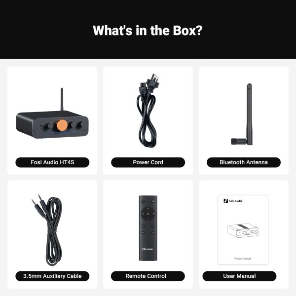 Fosi Audio HT4S Bluetooth Amplifier for Outdoor Speakers, 4 ... - Image 6
