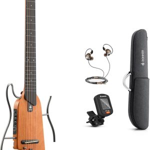 Donner HUSH-I Guitar For Travel - Portable Ultra-Light and Q...