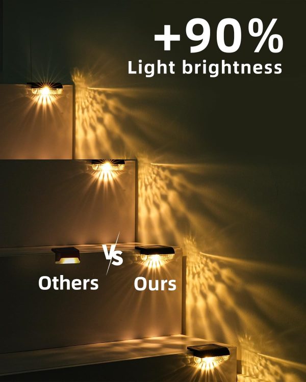 16Pack Solar Lights Outdoor Stair, IP65 Waterproof Solar Pow... - Image 2