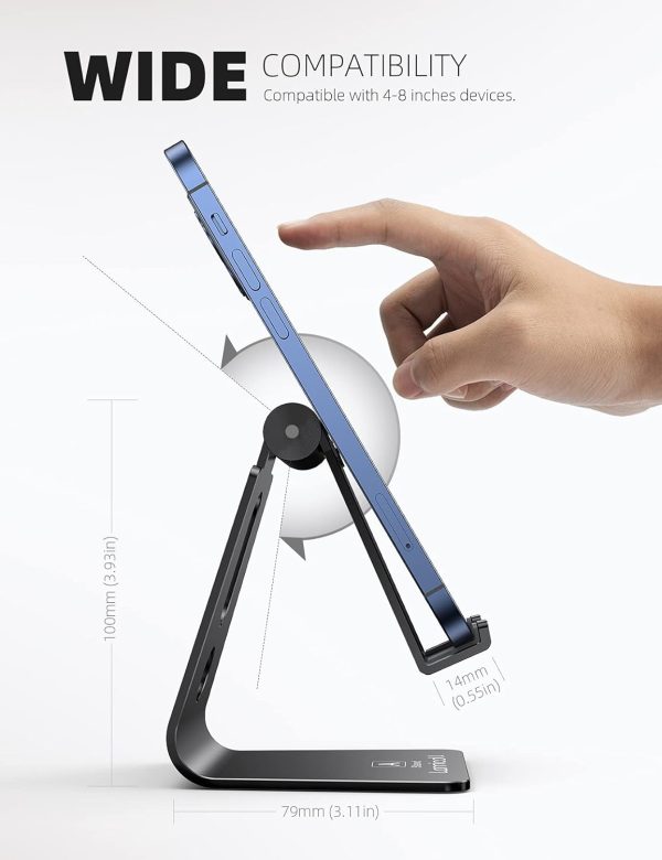 Lamicall Adjustable Cell Phone Stand - Aluminum Desktop Phon... - Image 5