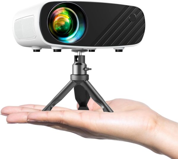 ELEPHAS Mini Projector with Projector Stand - Movie Projecto...
