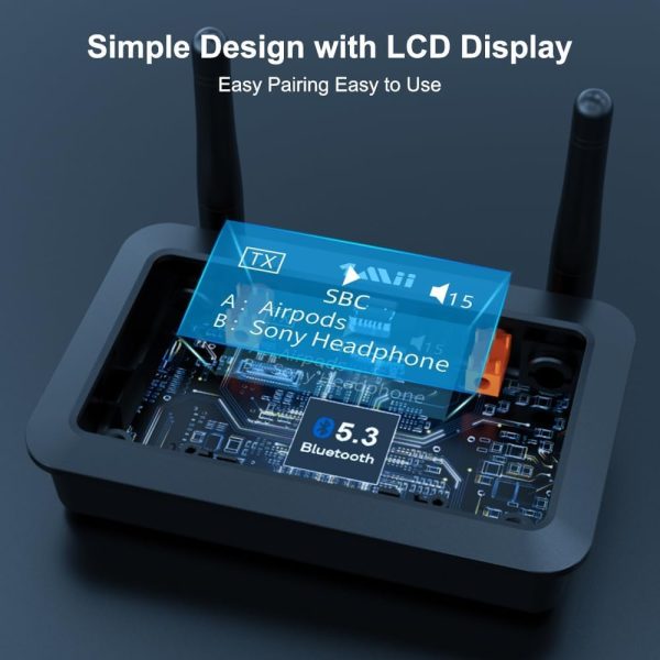 1Mii B03+ Bluetooth Transmitter Receiver for TV Home Stereo,... - Image 2