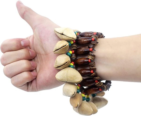 Cacho Seed Rattle Bracelet Anklet, 2 PCS African Tribal Styl... - Image 5
