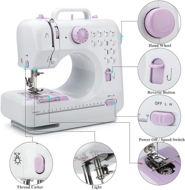 Galadim Mini Sewing Machine (Extension stand, Sewing Supplie... - Image 3