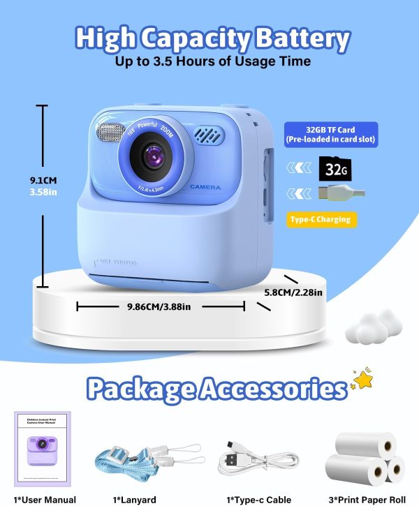 Mgaolo Kids Camera Instant Print Photo,Children Digital Came... - Image 5
