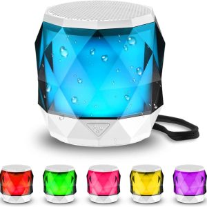 LFS Portable Bluetooth Speaker with Lights, Mini Small Speak...