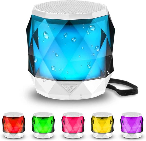 LFS Portable Bluetooth Speaker with Lights, Mini Small Speak...