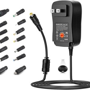 16 Pcs Universal Power Adapter, 3V 4.5V 5V 6V 7.5V 9V 12V Un...