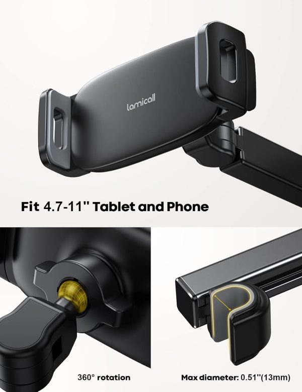 Lamicall Car Headrest Tablet Holder - [Extension Arm] Adjust... - Image 6