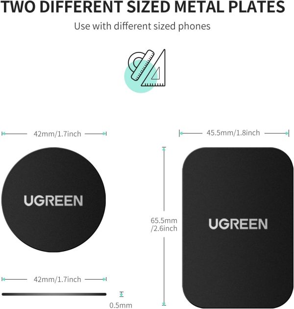 UGREEN Metal Plate for Magnetic Car Mount Cell Phone Magnet ... - Image 6