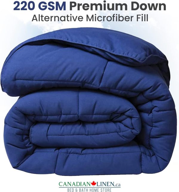 Canadian Linen Down Alternative Comforter All Season Quilted... - Image 9