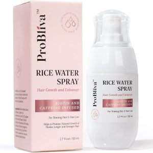 Hair Serum: Rice Water, Rosemary Oil, Castor Oil for Thicker...