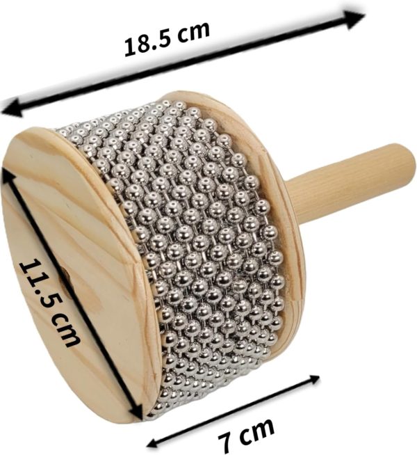 RsNifti Cabasa Wooden Percussion Instrument Hand Shaker Musi... - Image 4