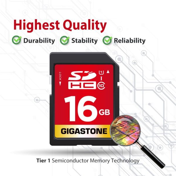 Gigastone 16GB SDHC Memory Card, 2 Pack Premium Series, Tran... - Image 7