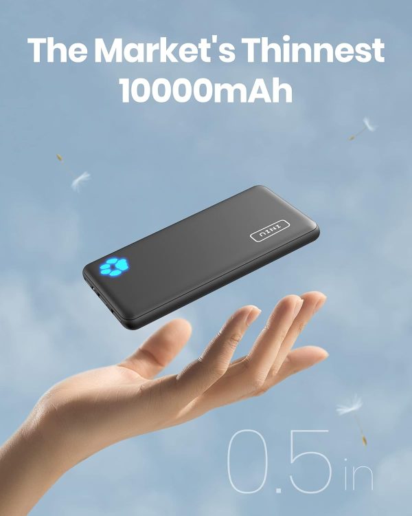 INIU Power Bank, USB C in&Out Slimmest 10000mAh Portable Cha... - Image 2