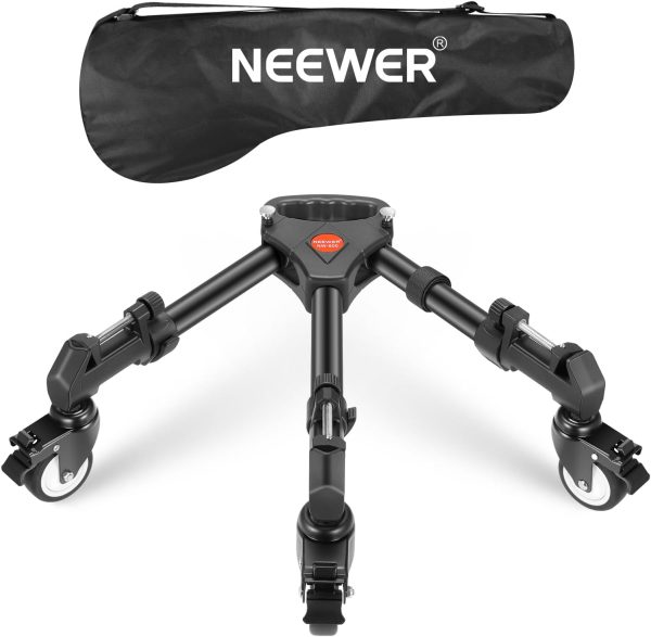 NEEWER Photography Tripod Dolly, Heavy Duty 50lbs Capacity T...
