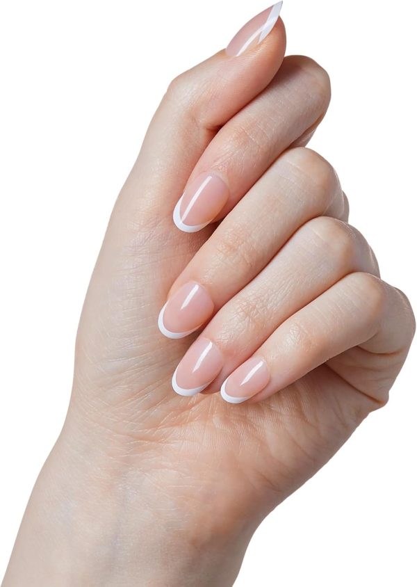 KISS Classy, Fake Nails, Exclusive Only, Light White, Oval, ... - Image 3
