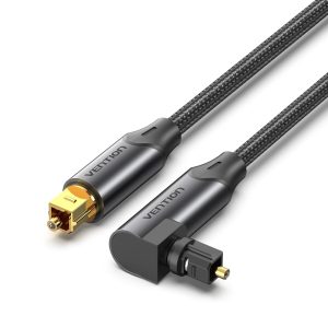 VENTION 90 Degree Digital Optical Audio Cable 33ft- Fiber Op...