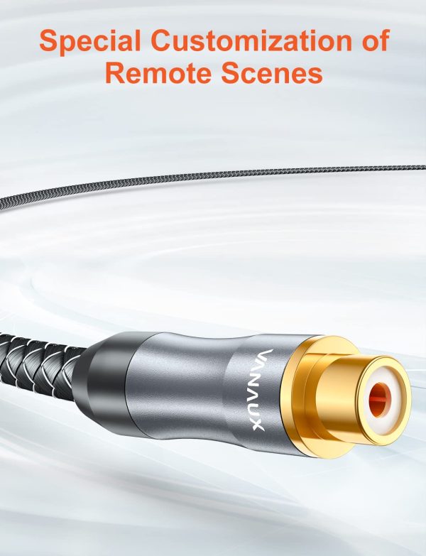VANAUX Subwoofer Extension Cable, Male to Female Subwoofer W... - Image 6