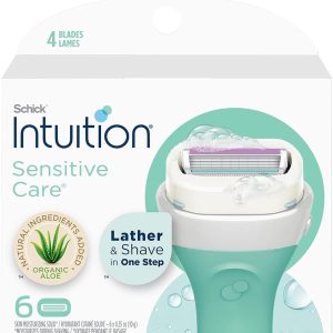 Intuition Schick Sensitive Skin Womens Razor Refills with Vi...