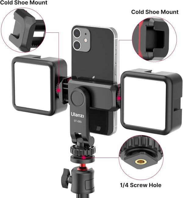ULANZI Phone Tripod Mount ST-06S, Universal Smartphone Mount... - Image 3