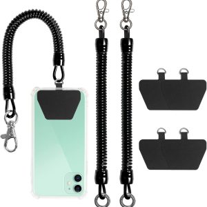 takyu Cell Phone Lanyard, 2 Pack Phone Tether with 4 Pcs Det...