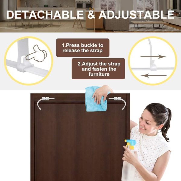 4our Kiddies Furniture Straps (10 Pack) Baby Proofing Anti T... - Image 4