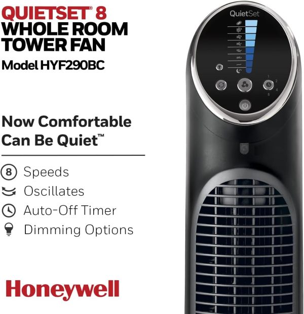 Honeywell HYF290BCM1 QuietSet® 8 Whole Room 40” Tall Tower F... - Image 4