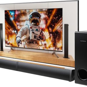 Sound Bar MEREDO 2 in 1 Detachable Soundbar for TV 180W 2.1C...