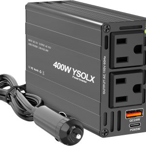 YSOLX 400W Car Power Inverter, Cigarette Lighter Adapter to ...