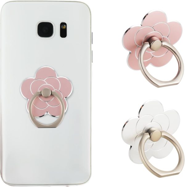 Sibba 2pcs Phone Ring Holder Kickstand Cellphone Flower Fing...