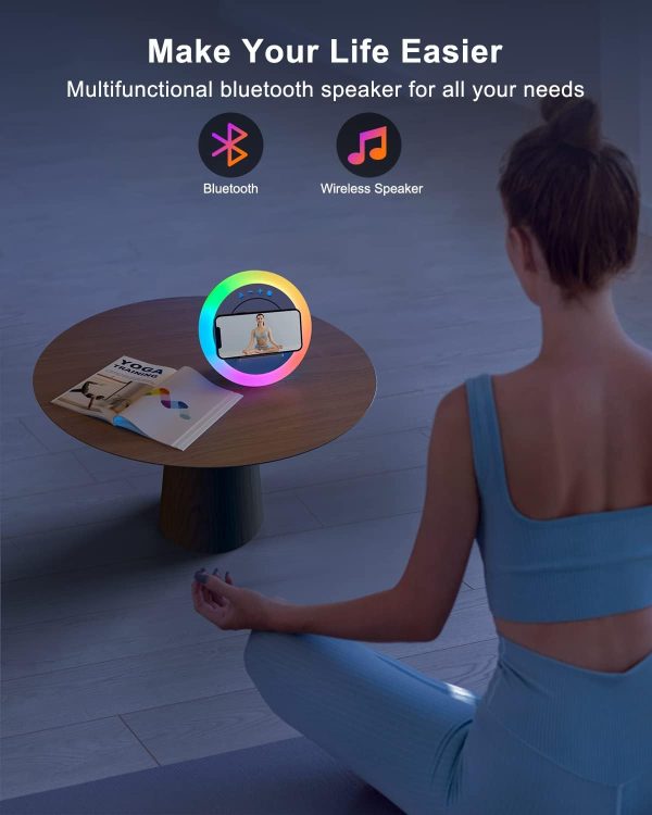 Bluetooth Speaker Night Lights, Wireless Charging Kids Speak... - Image 6